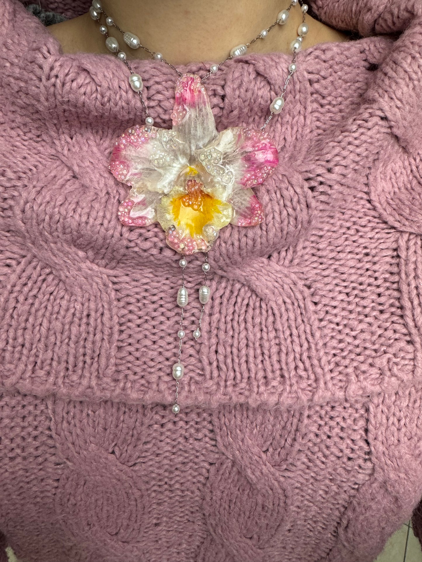 Rosa Orchidee