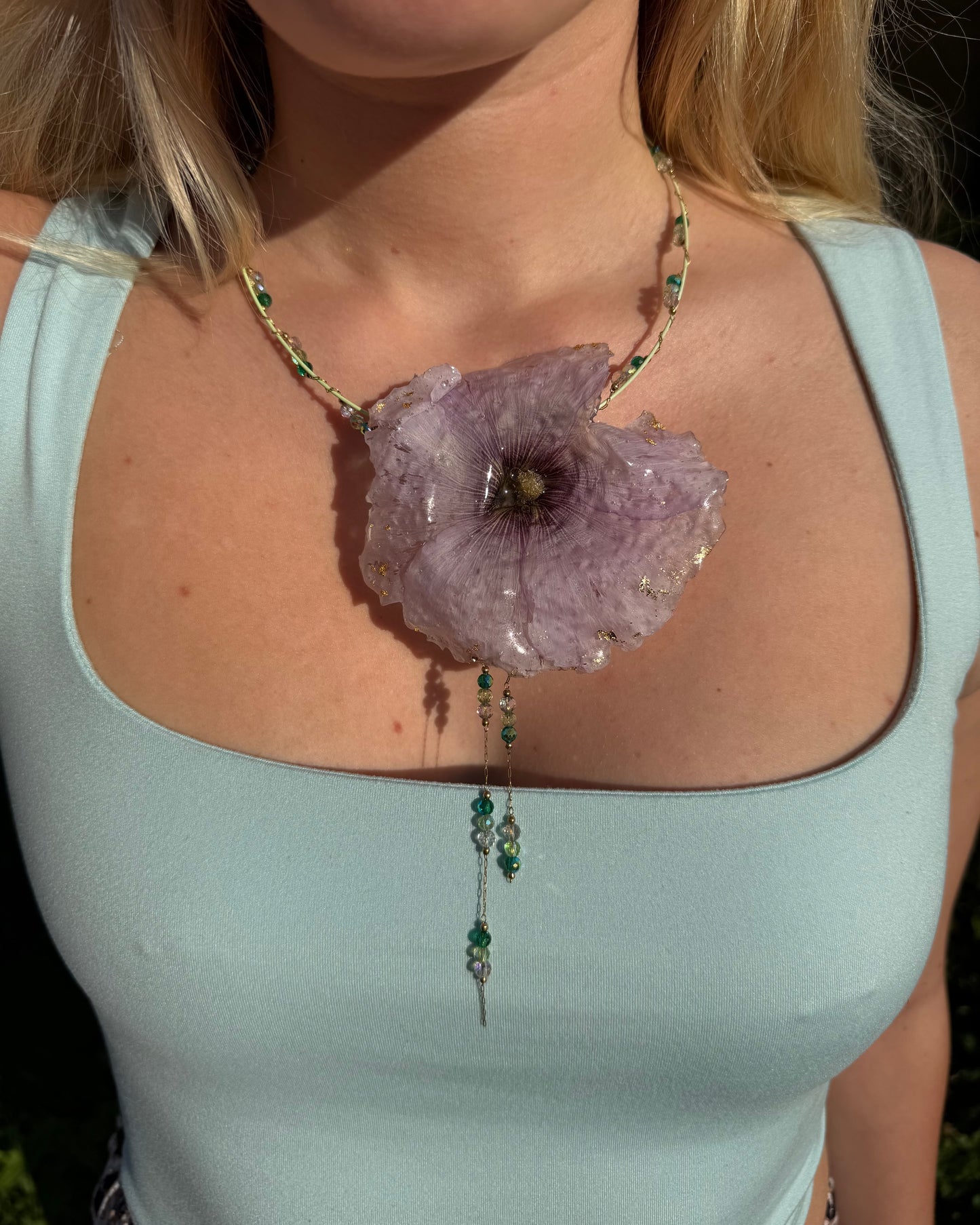Purple hibiscus