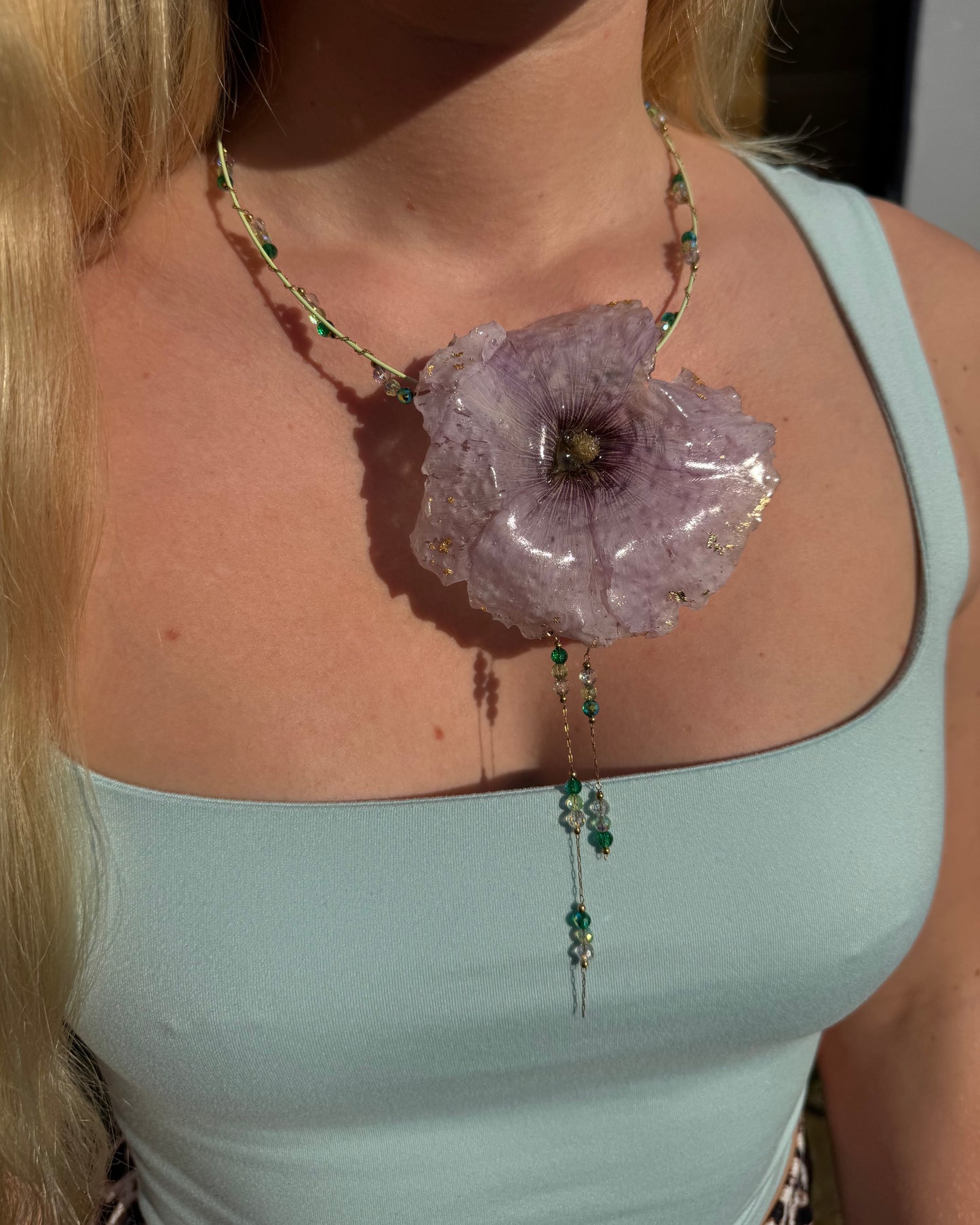Purple hibiscus