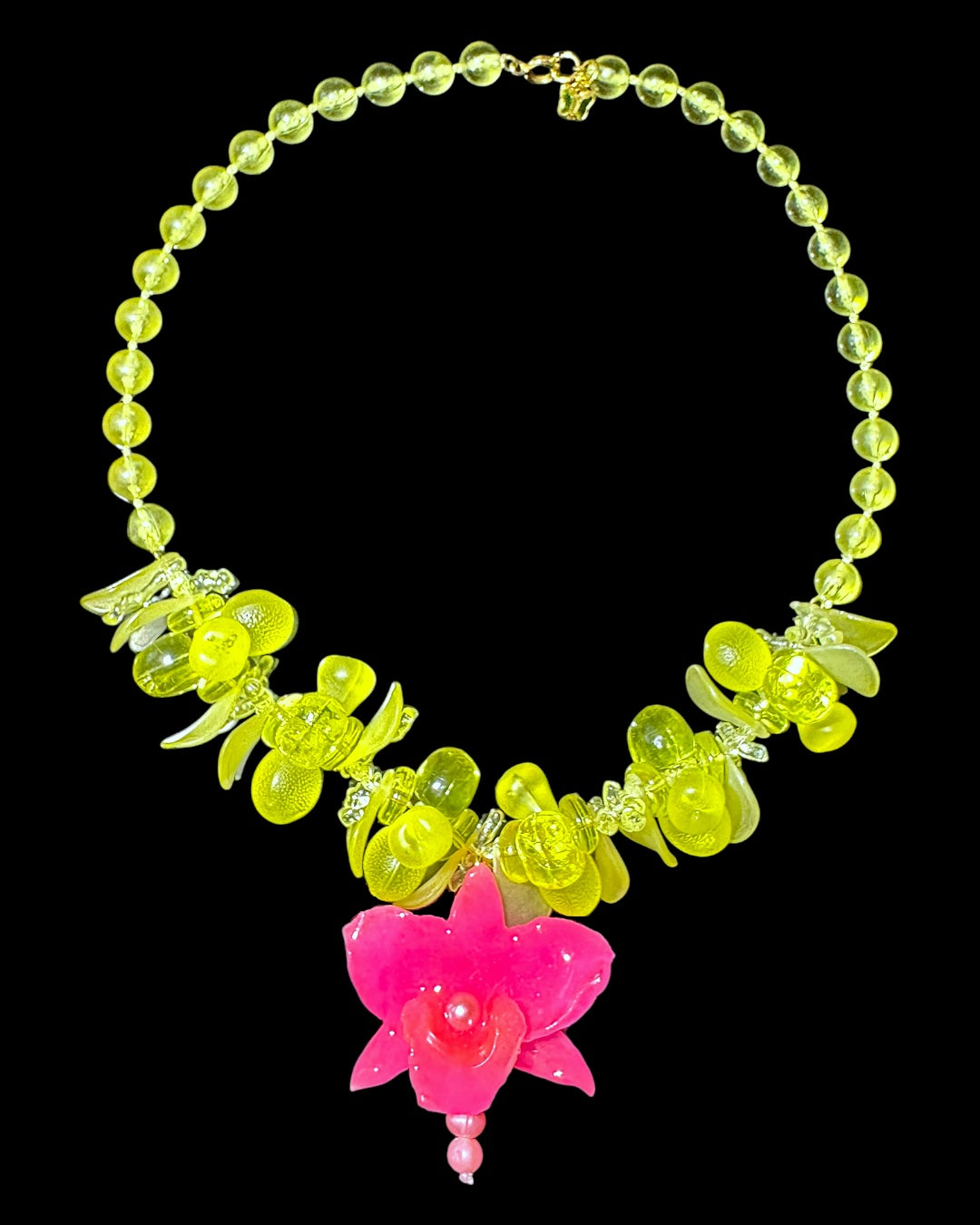 Glows pink orchid
