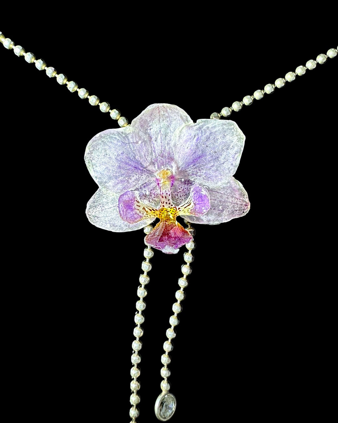 Mini orchid necklace