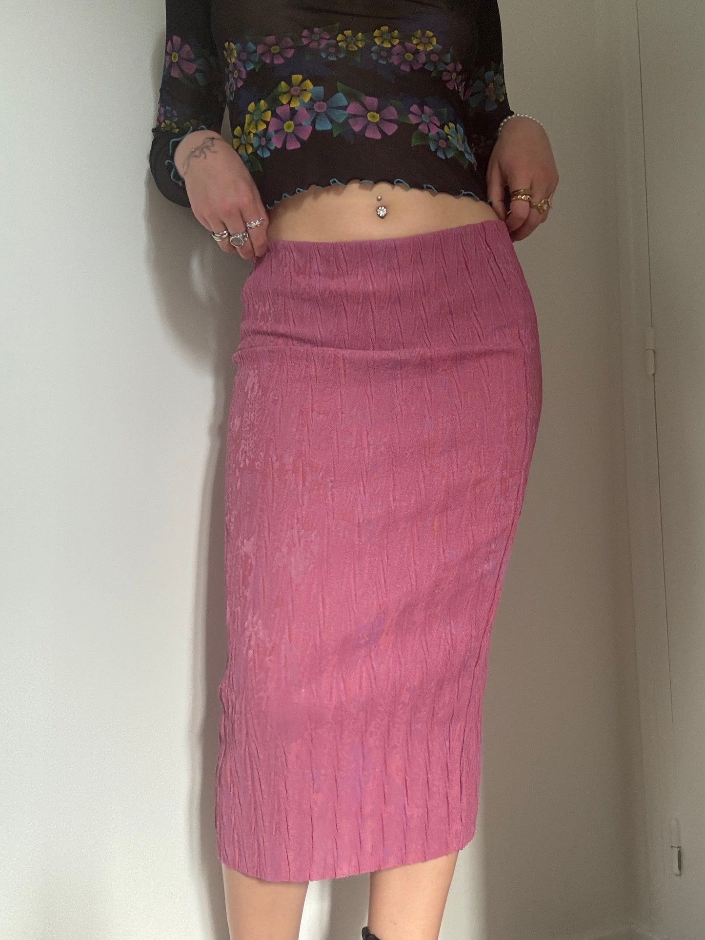 pink skirt