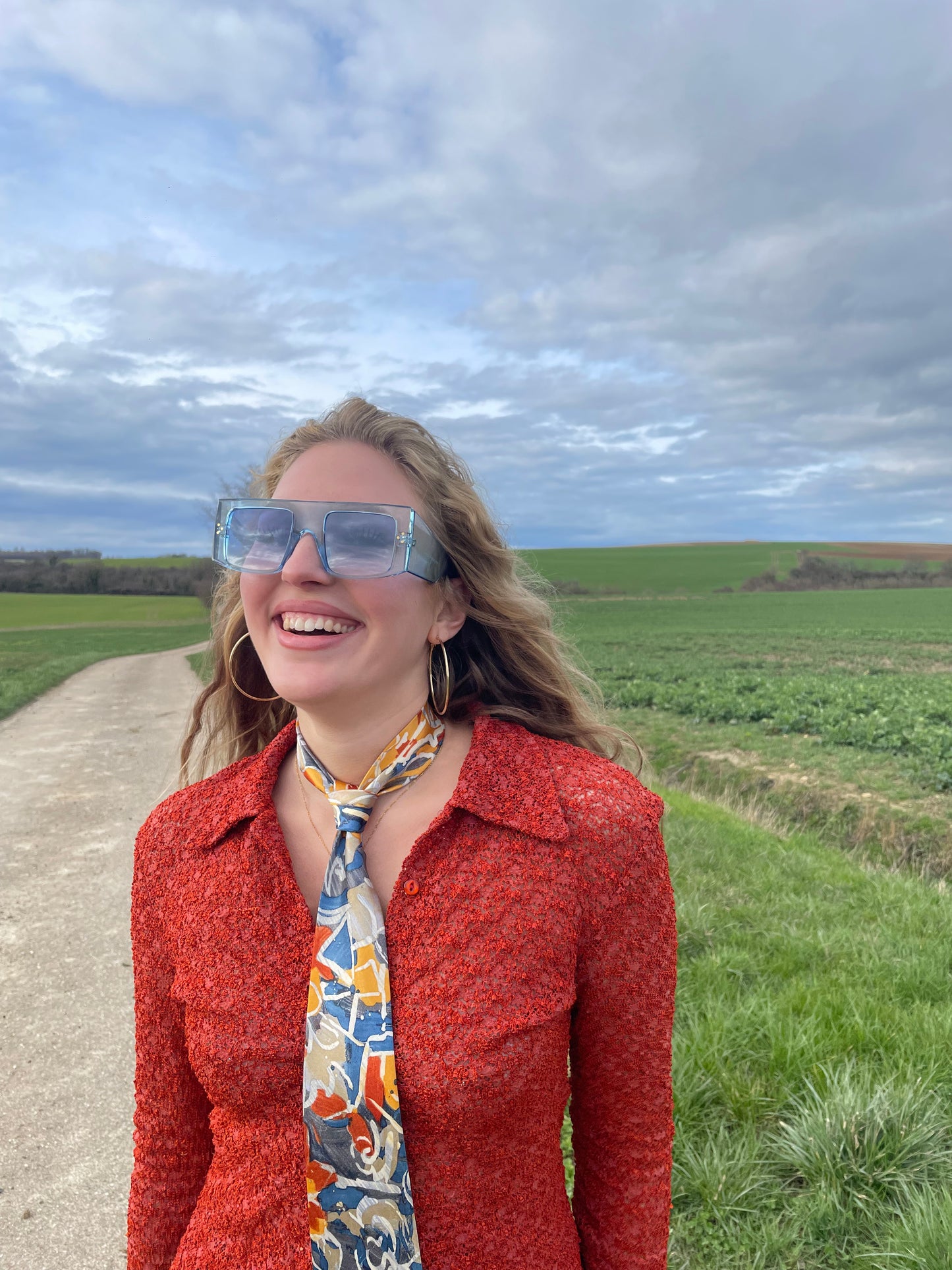 Lunette bleue
