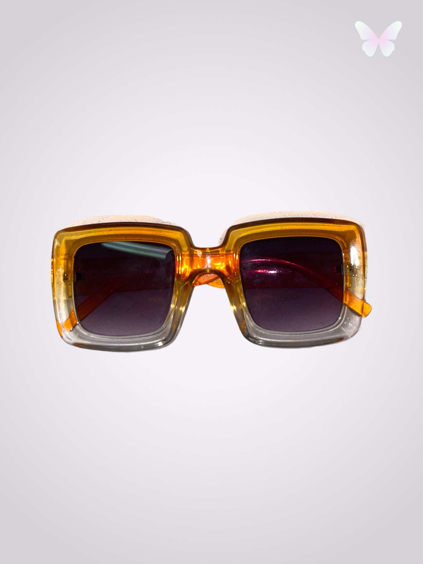 Lunette de soleil orange