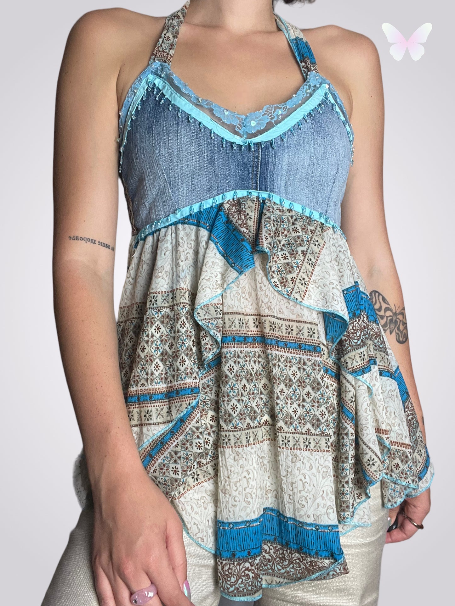 Top jeans et motif | S