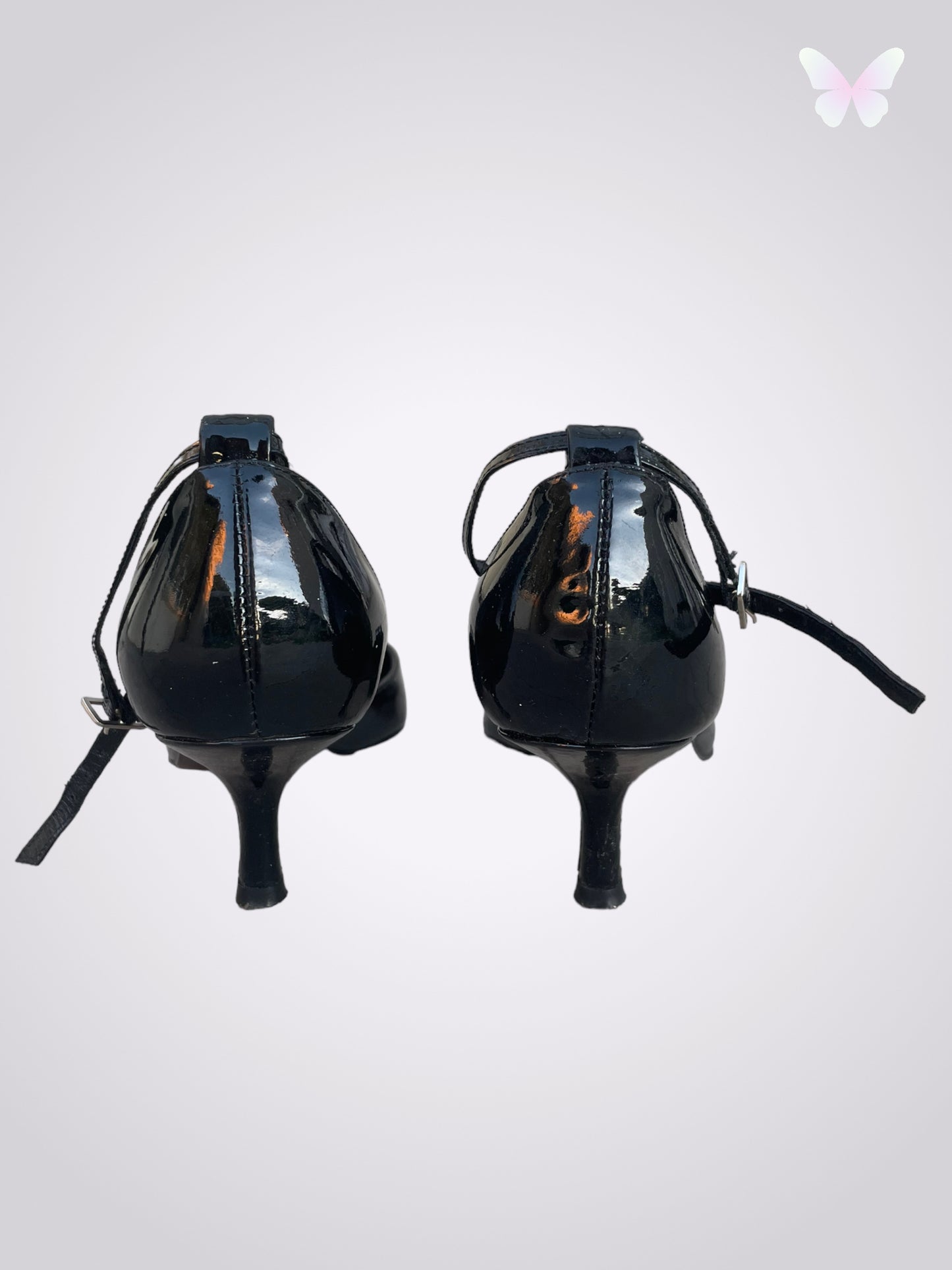Schwarze Riemchenpumps | 37
