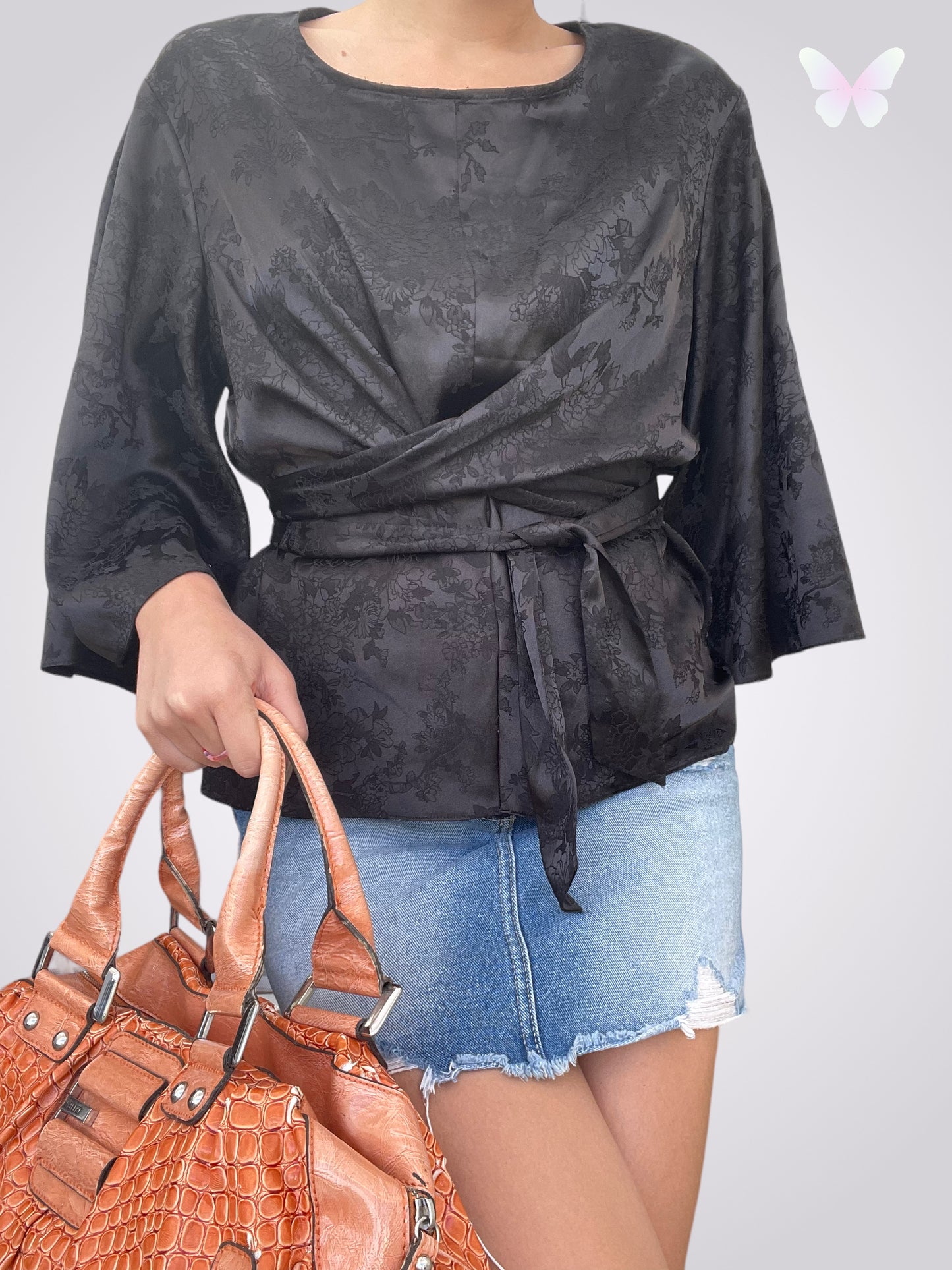 Black kimono | M