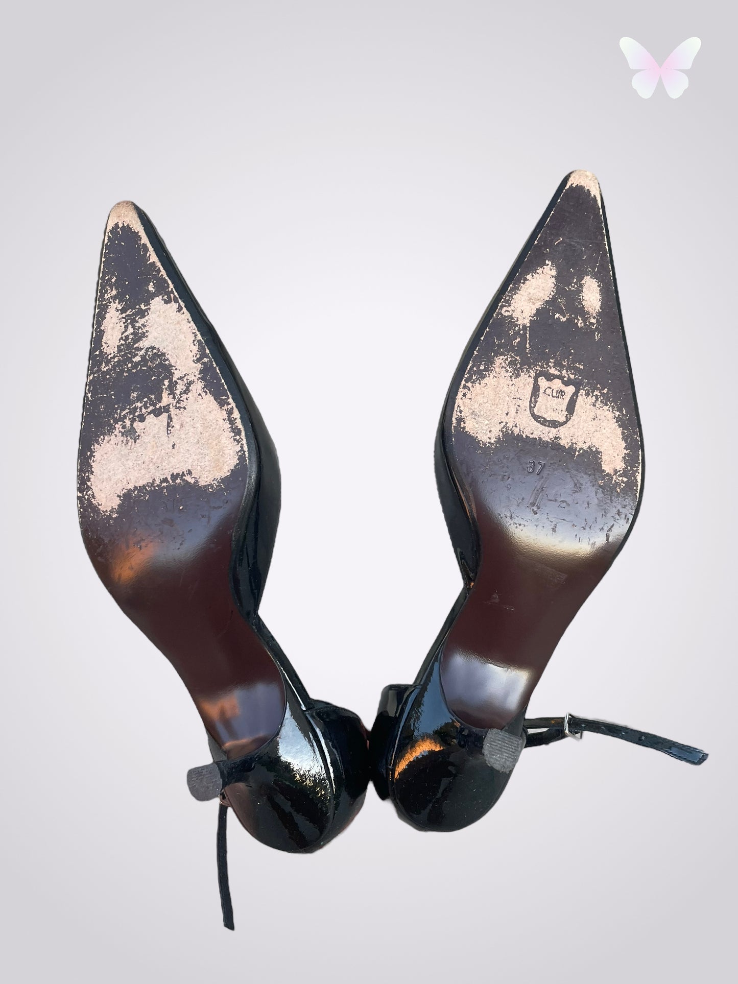 Schwarze Riemchenpumps | 37