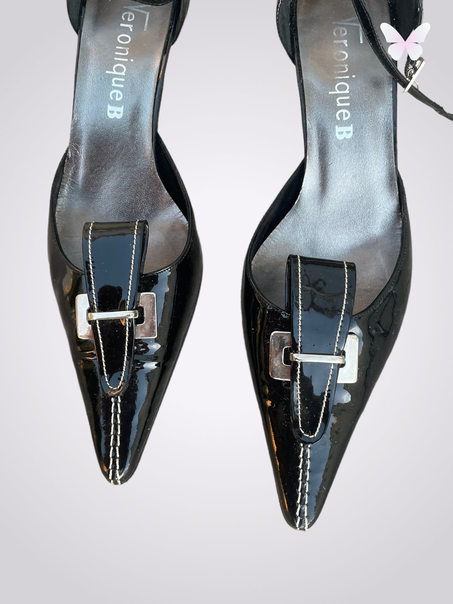 Schwarze Riemchenpumps | 37