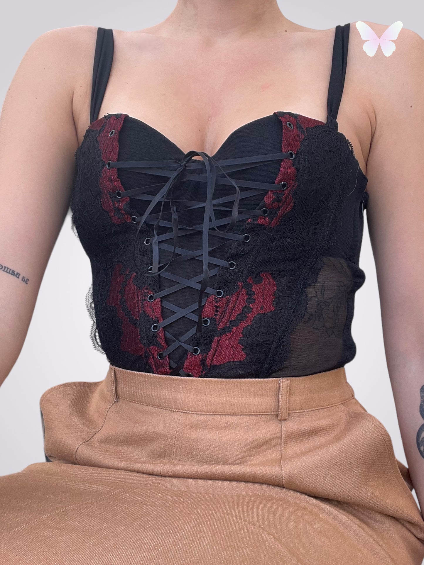 Black and red corset | S