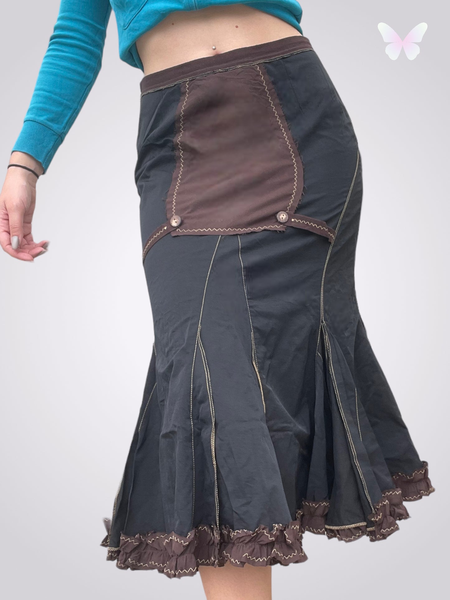 Black mermaid skirt | M