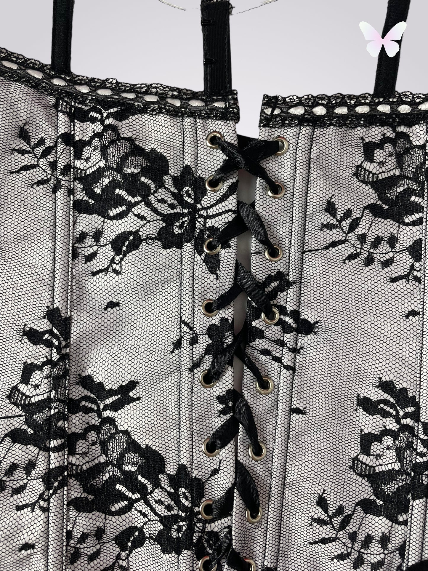 B&W corset | 2XL