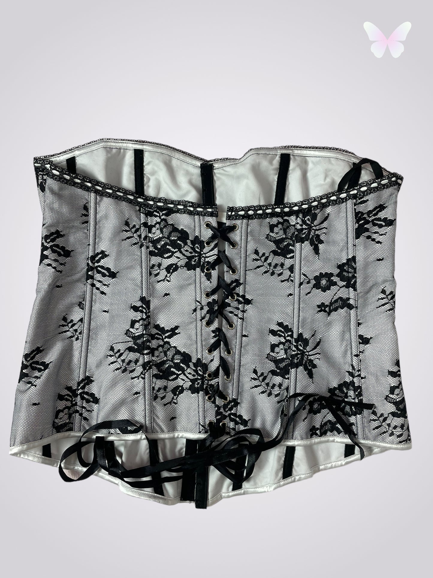 B&W corset | 2XL