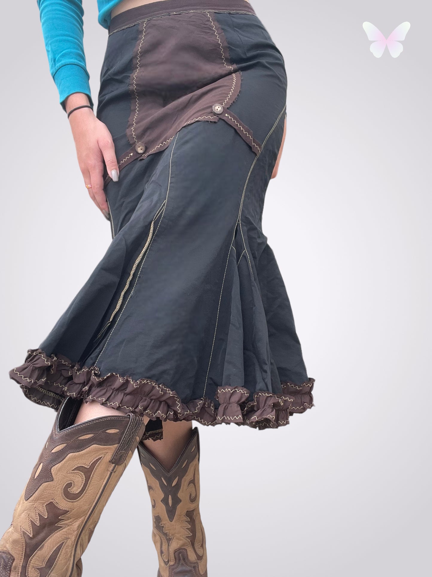 Black mermaid skirt | M