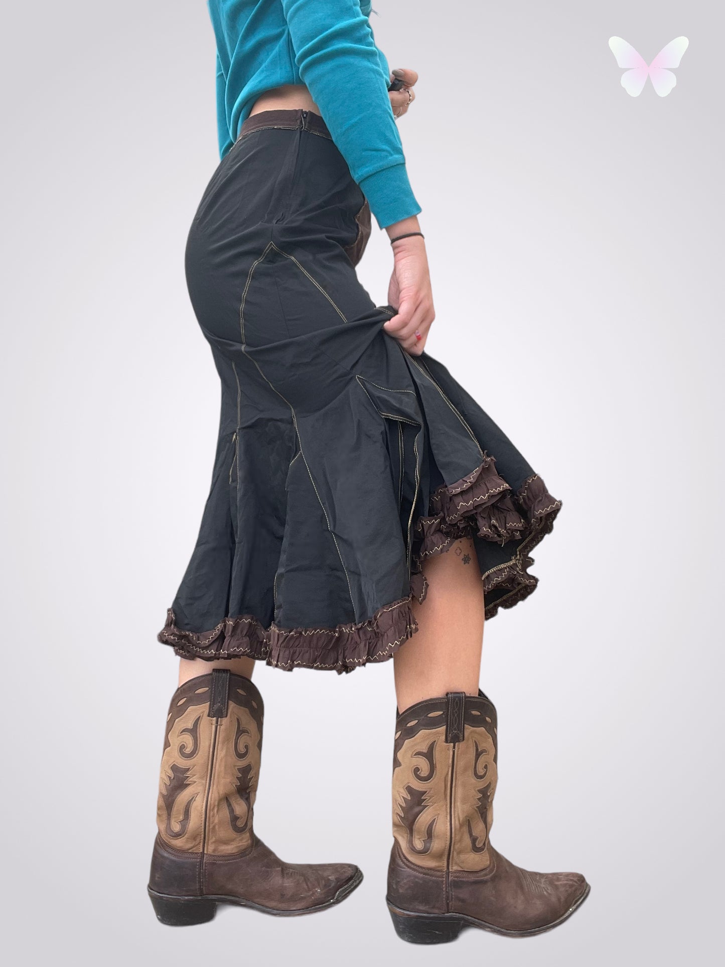 Black mermaid skirt | M