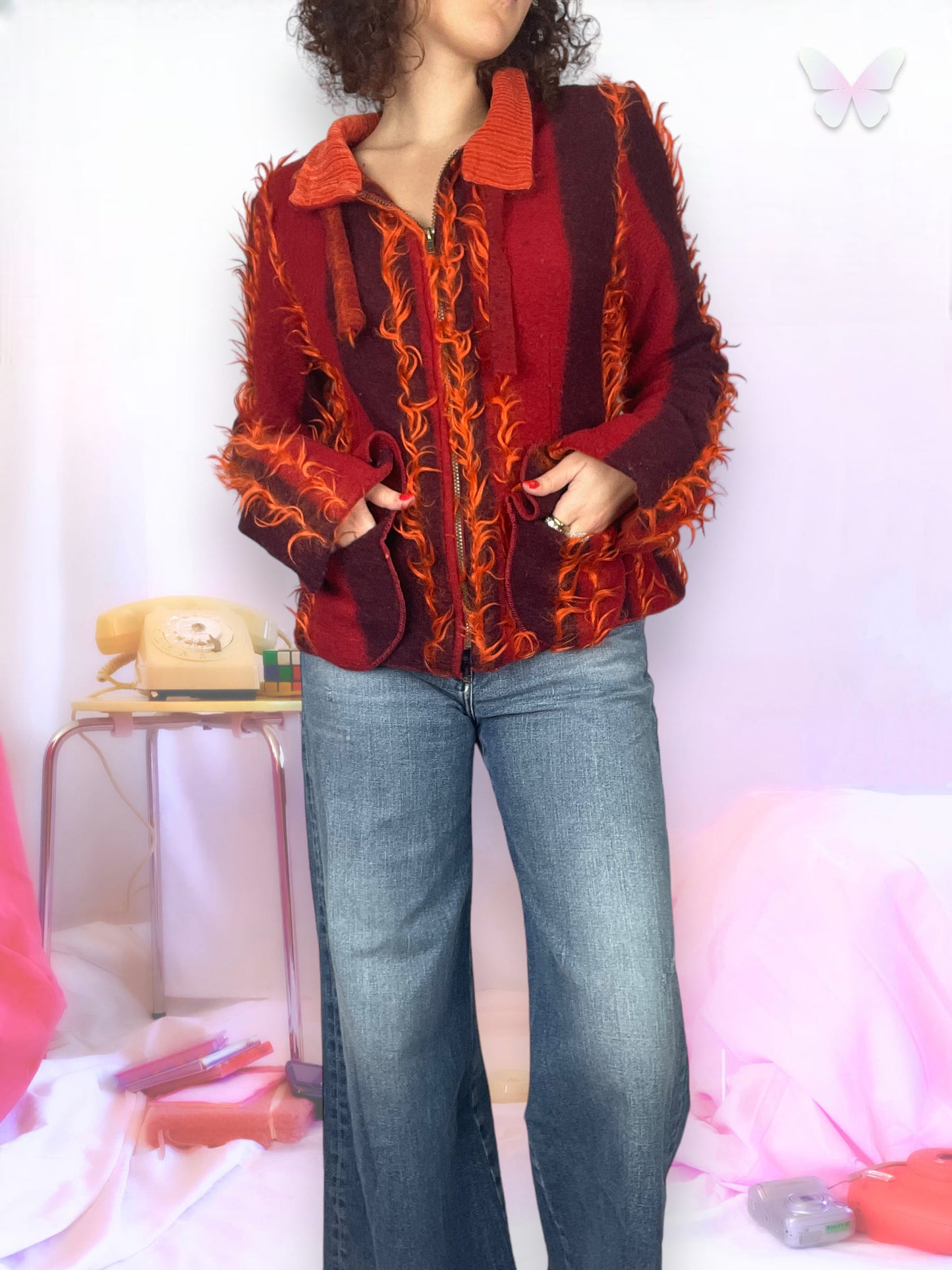 Fire colored jacket | M