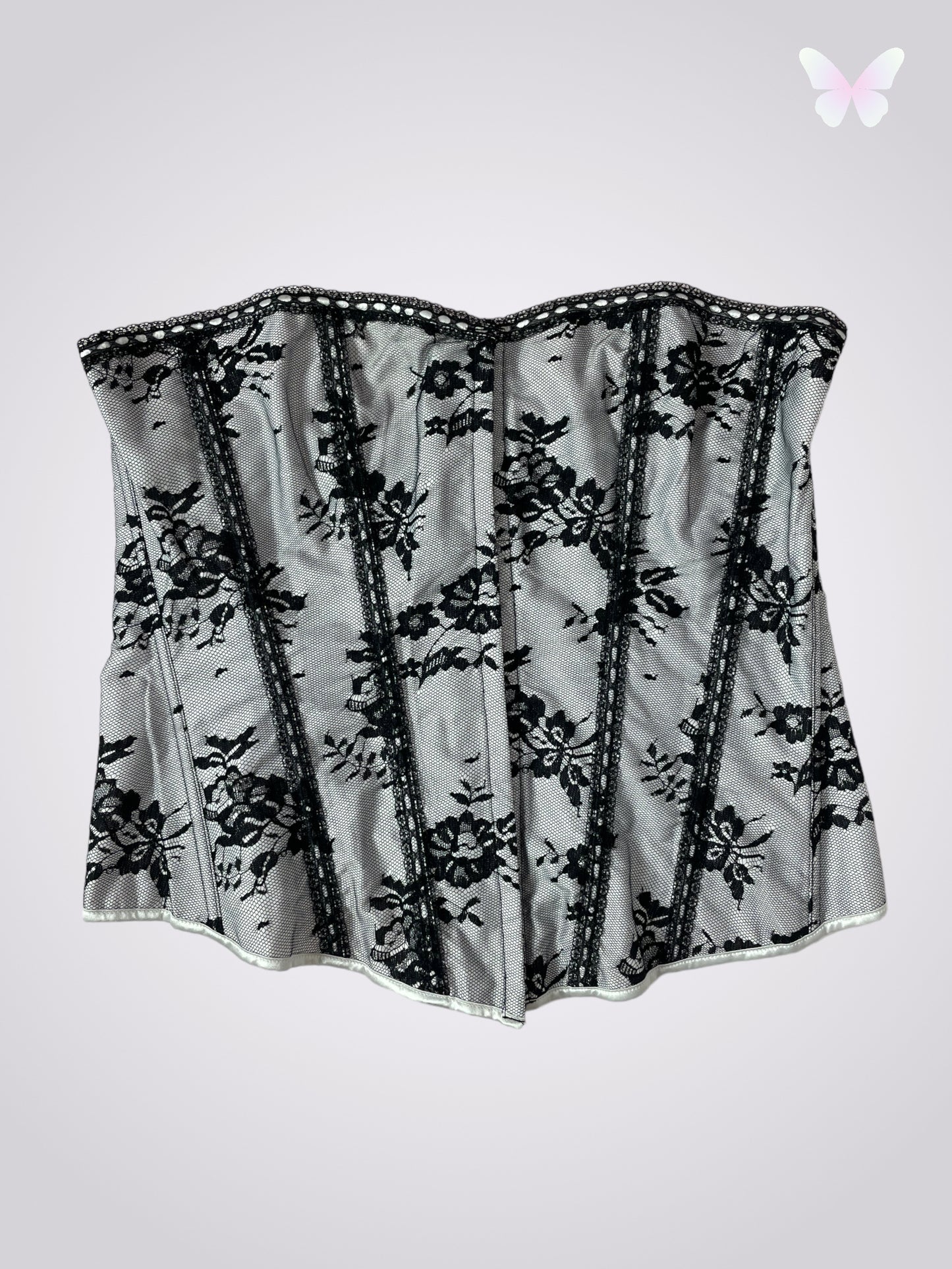 B&W corset | 2XL