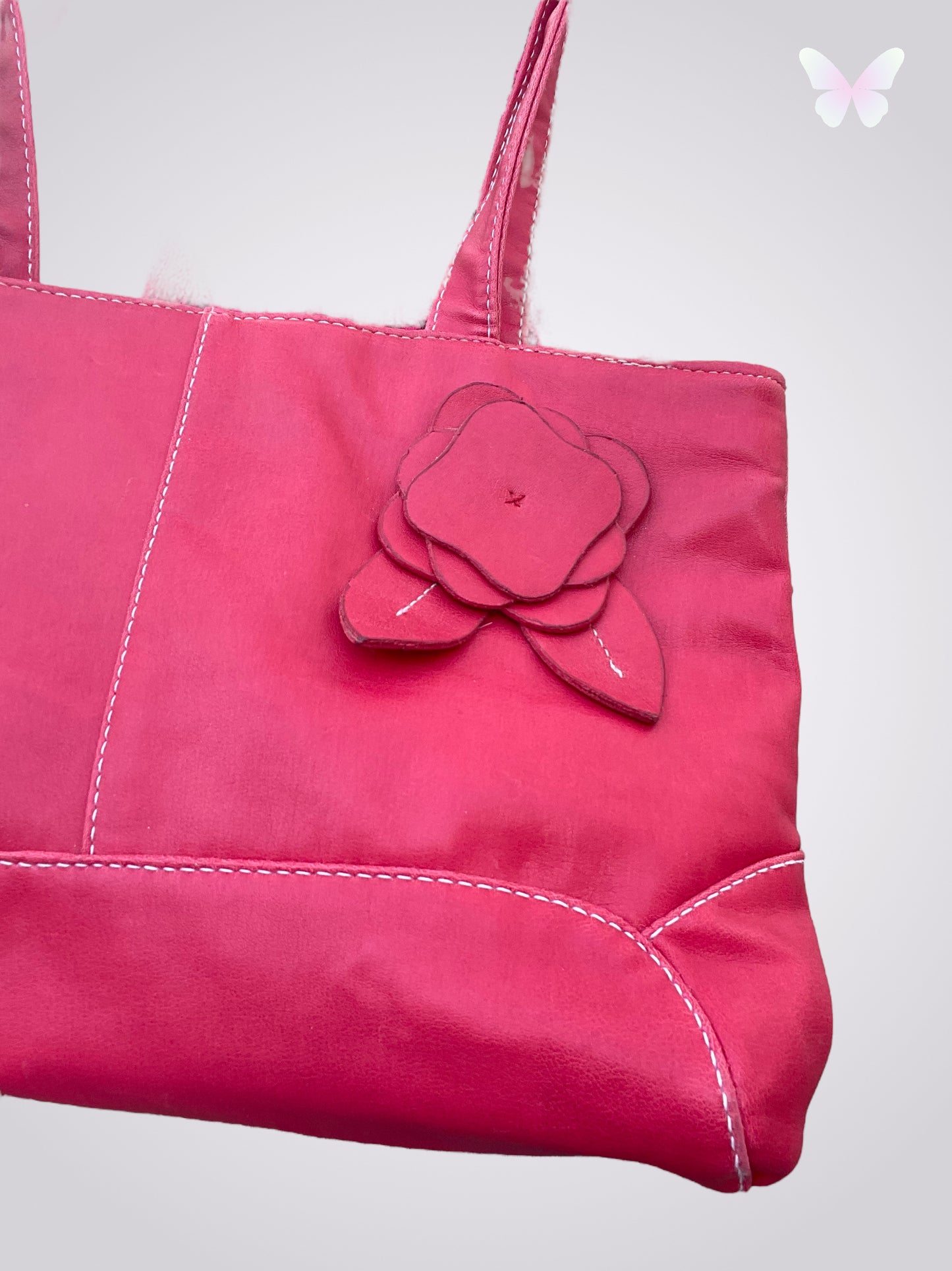 Sac rose fleur