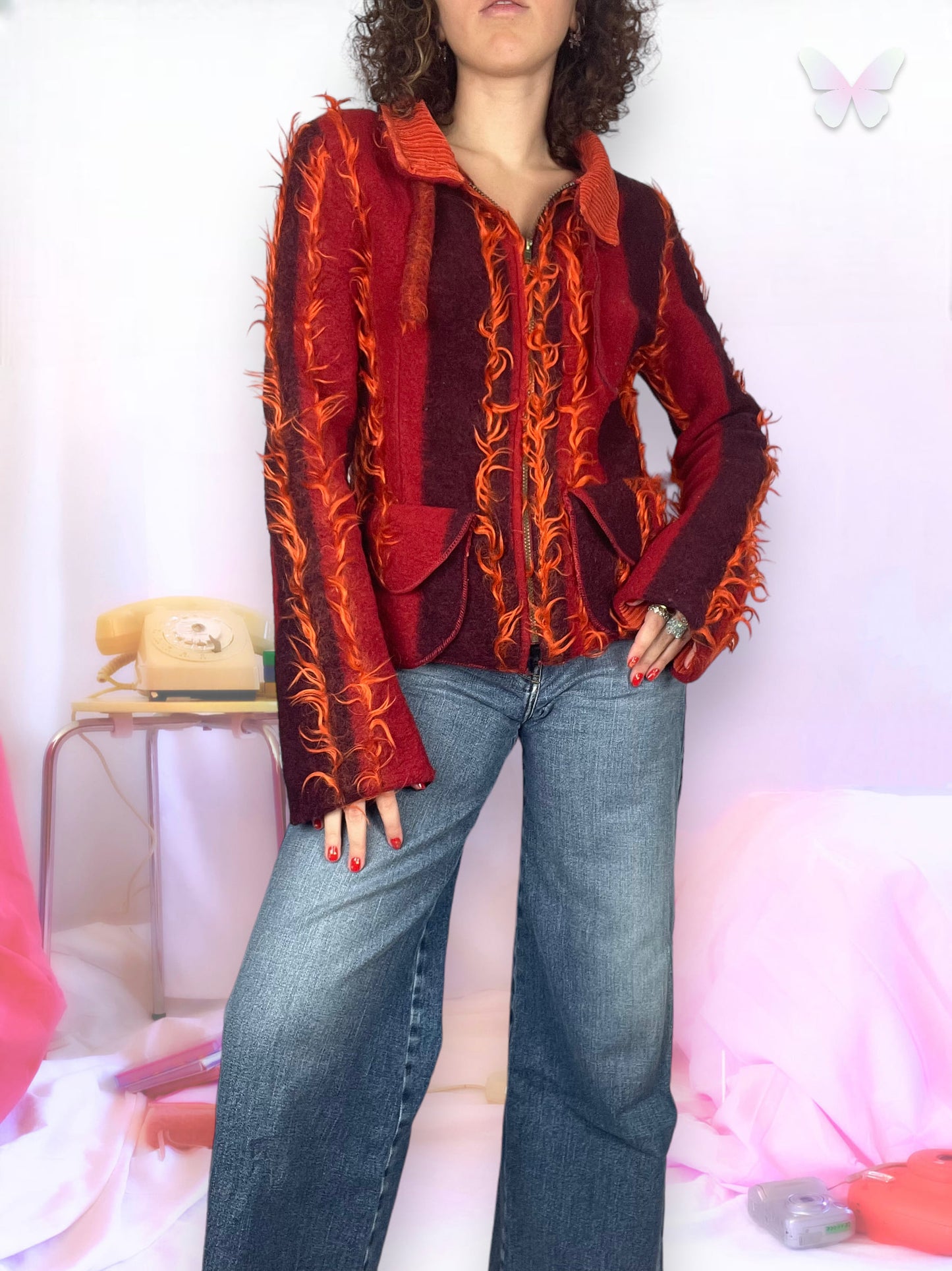 Fire colored jacket | M