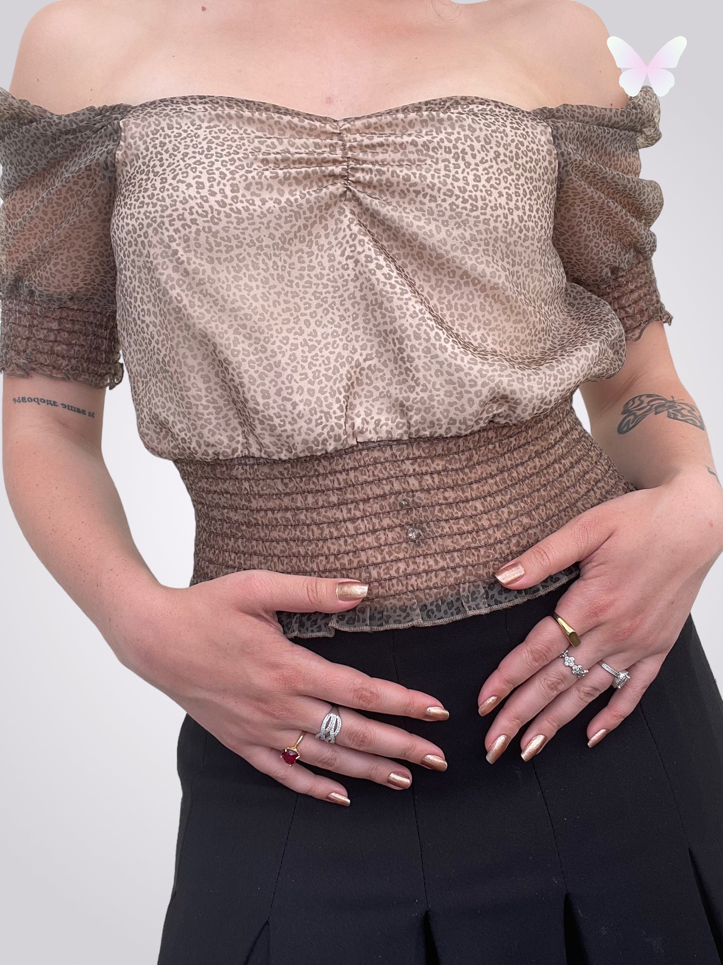 GUESS Leoparden-Top | S