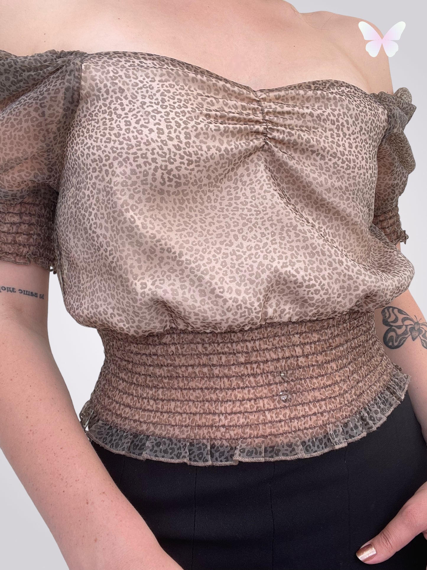 GUESS Leoparden-Top | S