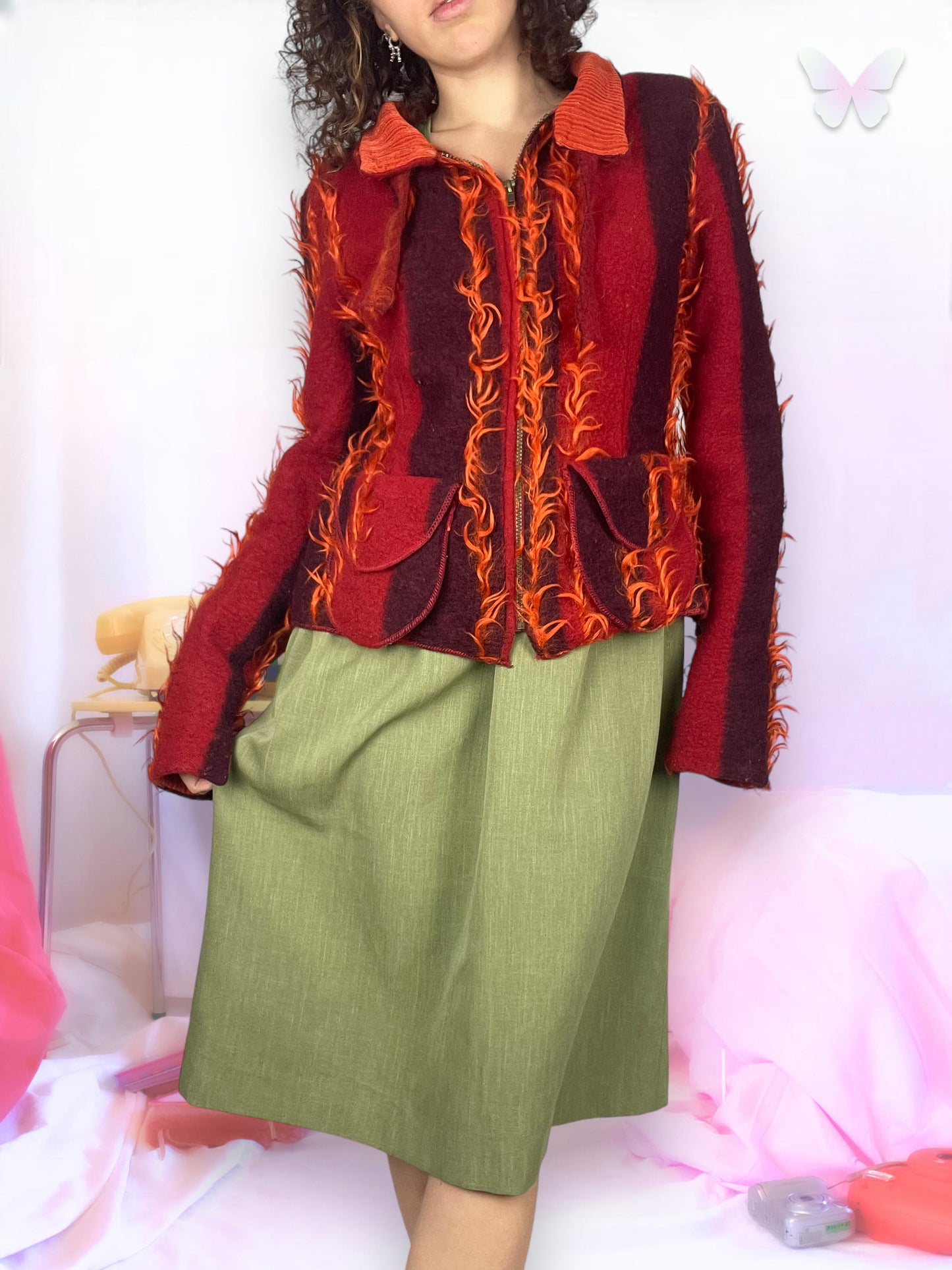 Fire colored jacket | M