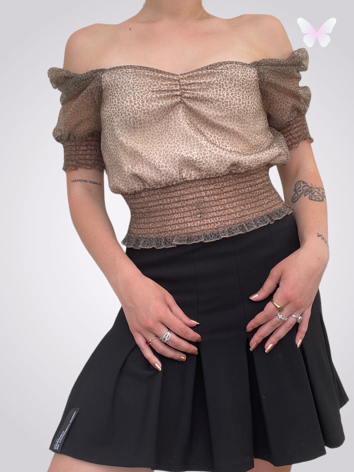 GUESS Leoparden-Top | S