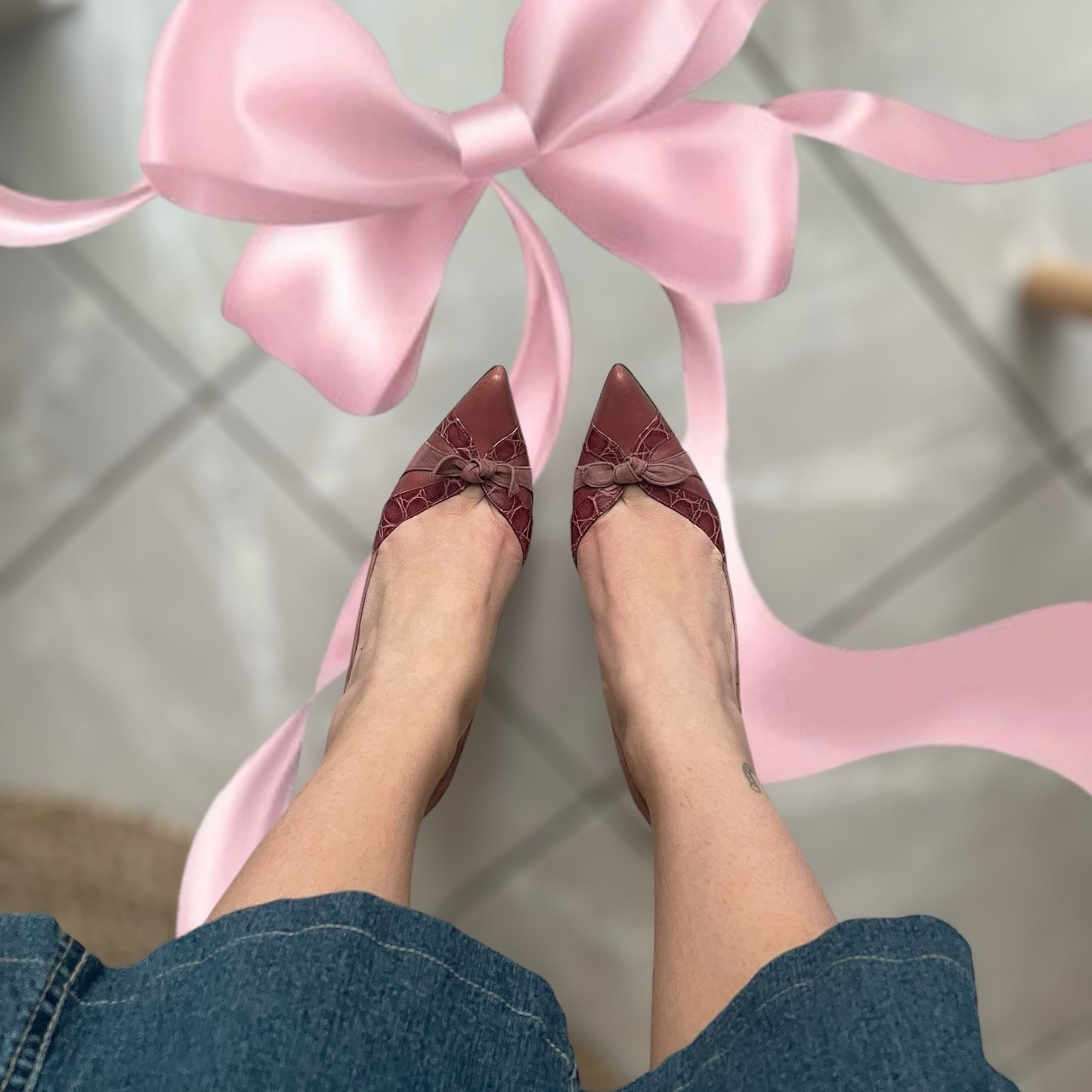 Escarpin rose flot y2k | 38,5