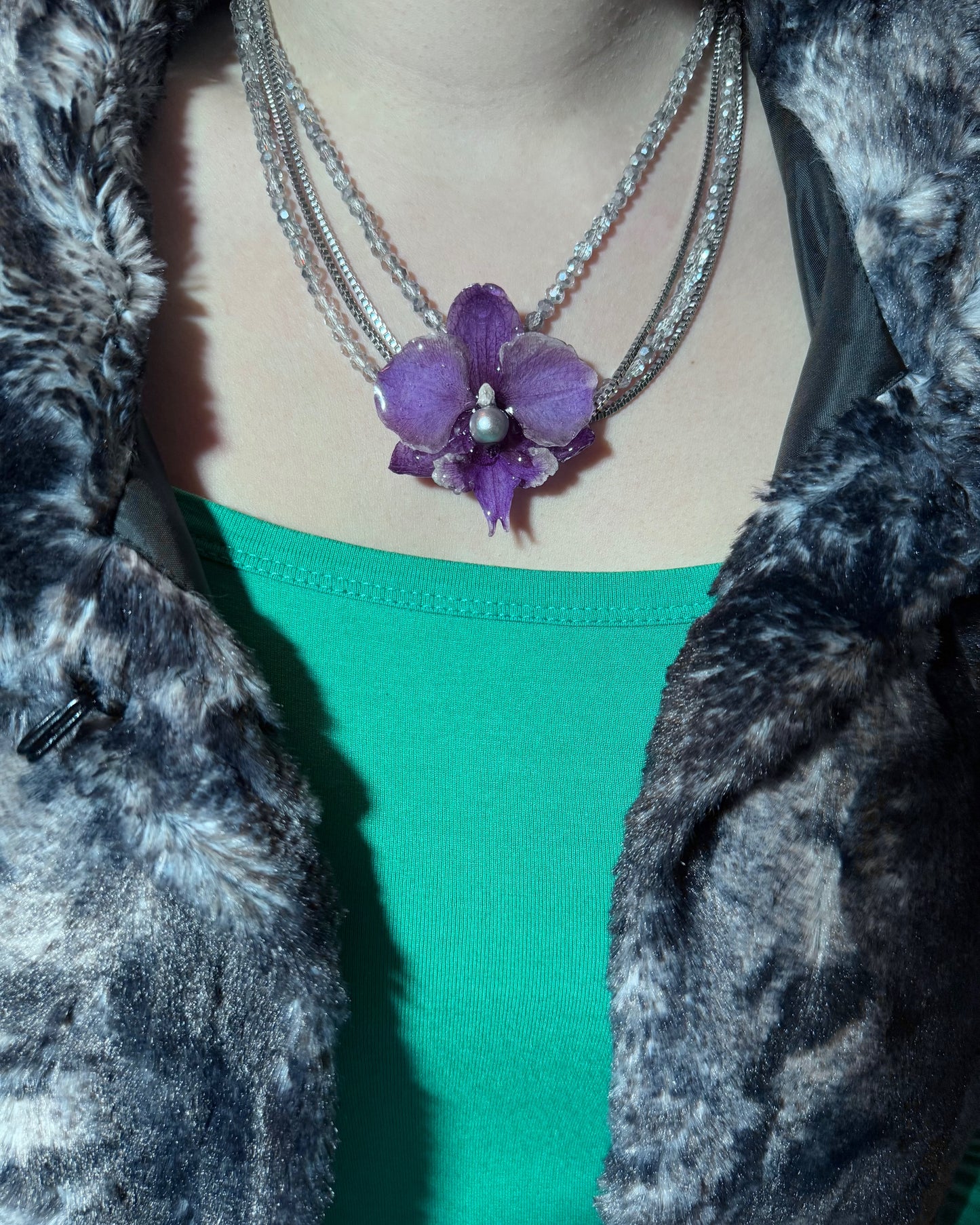 Grey pearl orchid