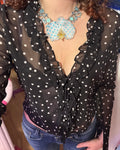 baby blue polkadot