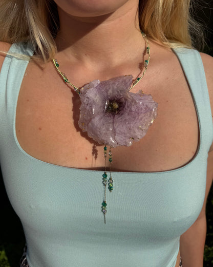 Purple hibiscus