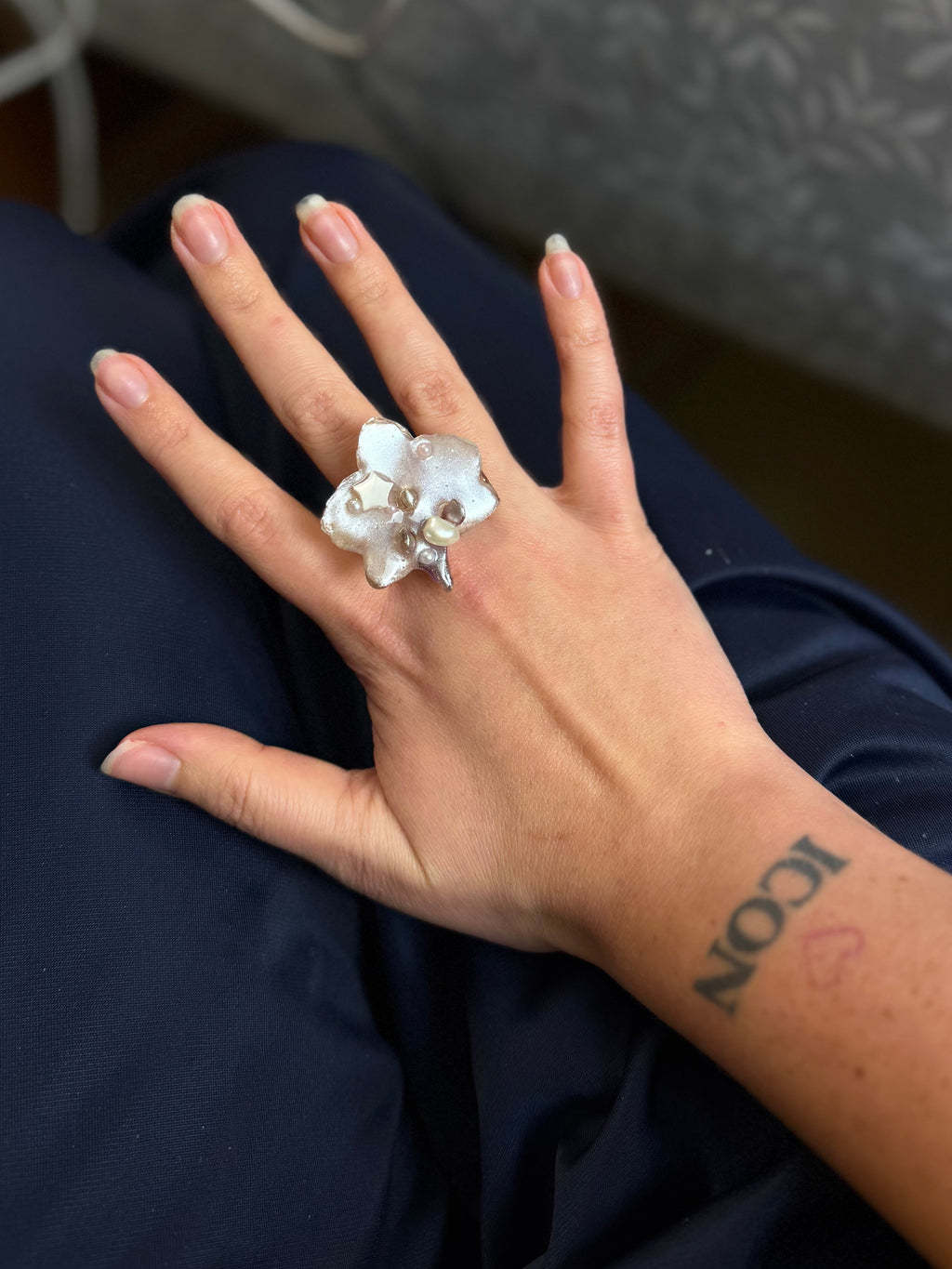 Lil star orchid ring