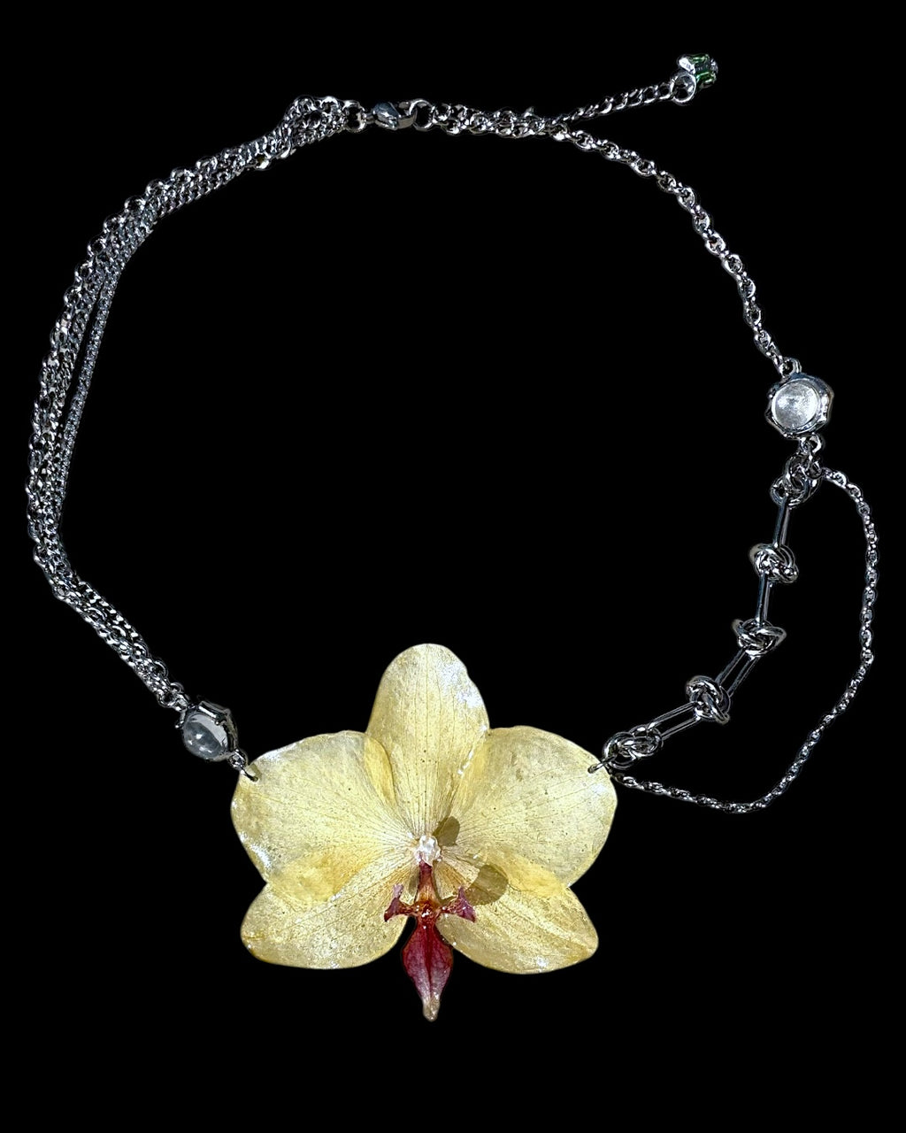 Gelbe Orchideenkette
