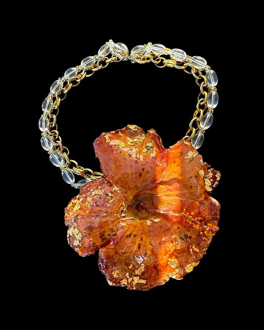 Orange hibiscus