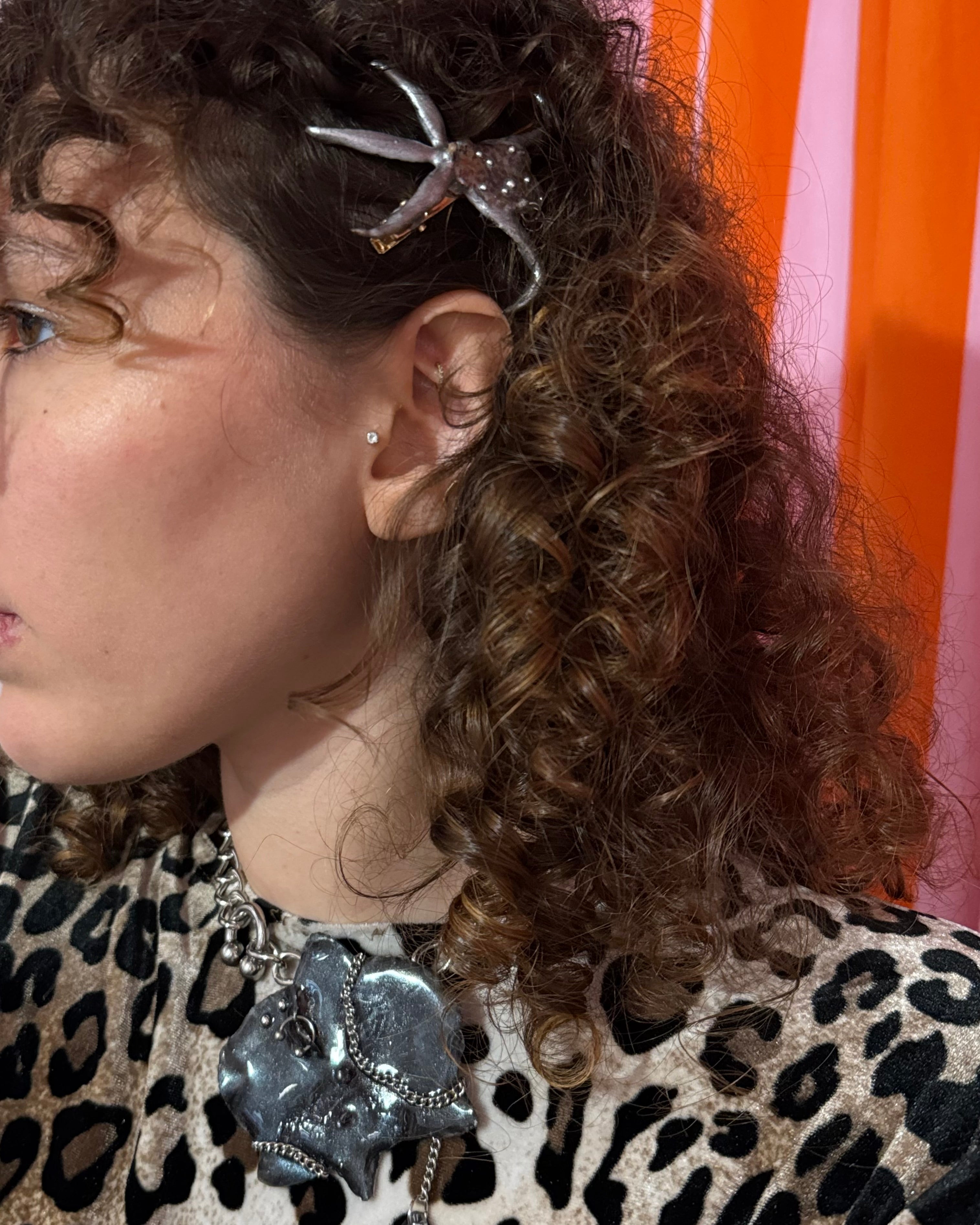 Brassia orchid hair clip