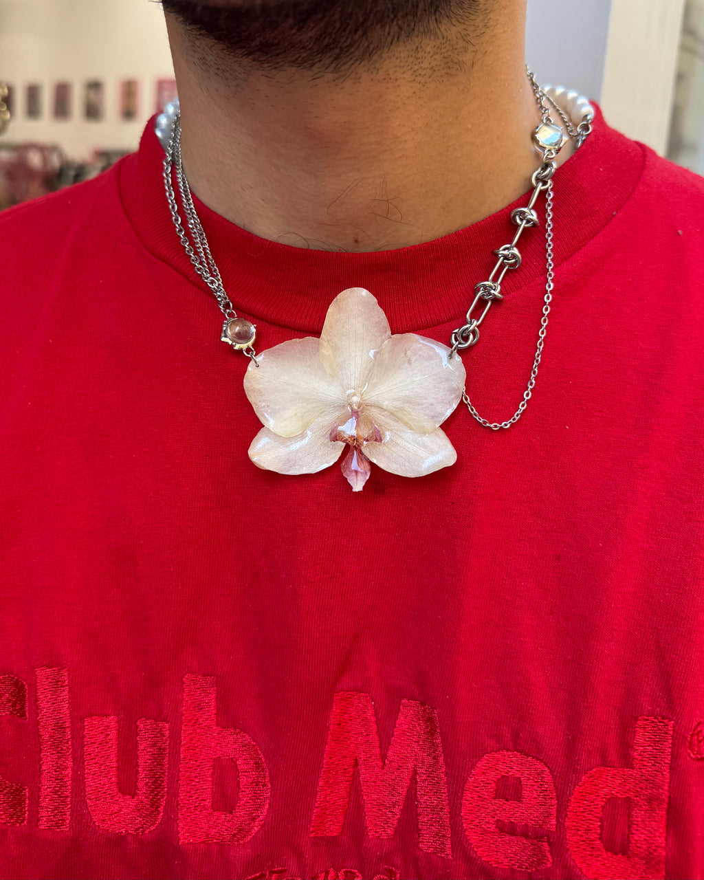 Gelbe Orchideenkette