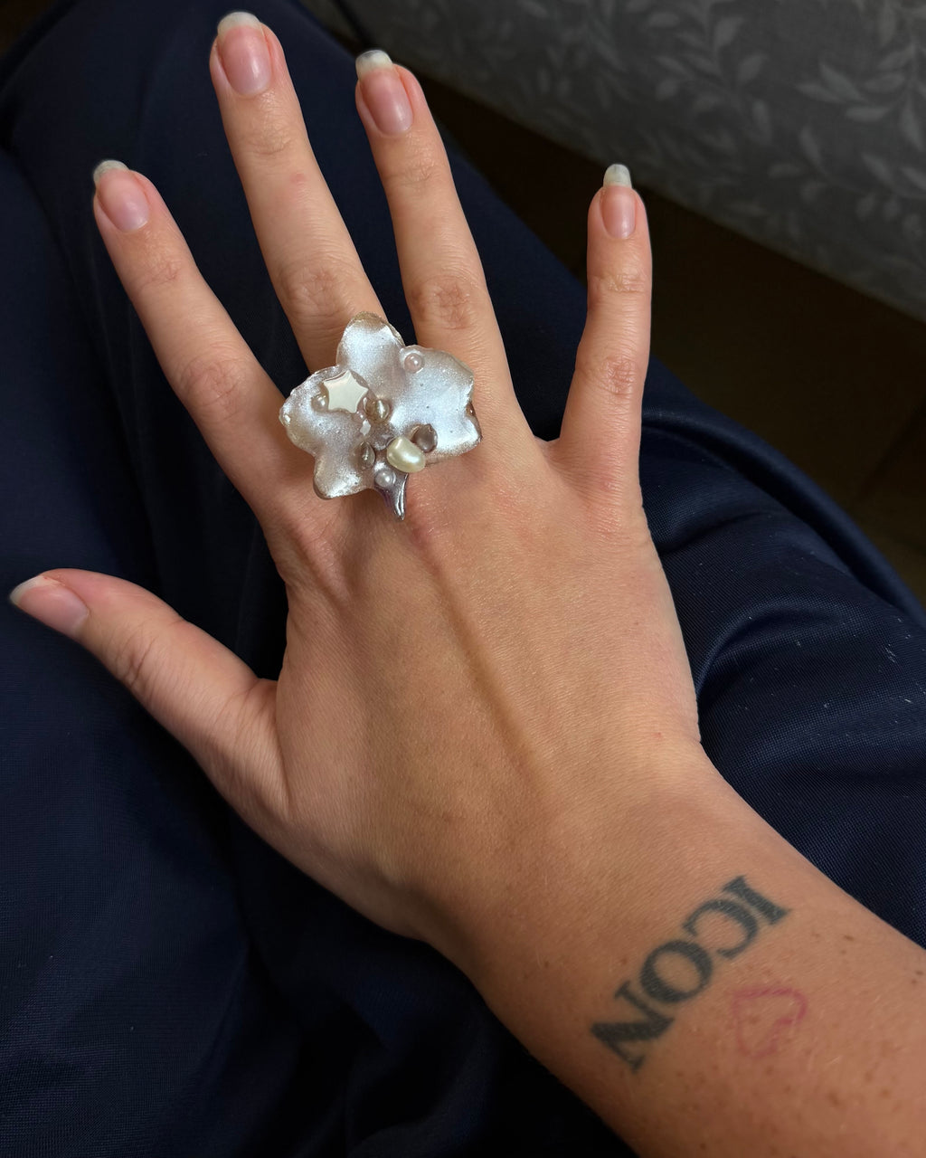 Lil star orchid ring
