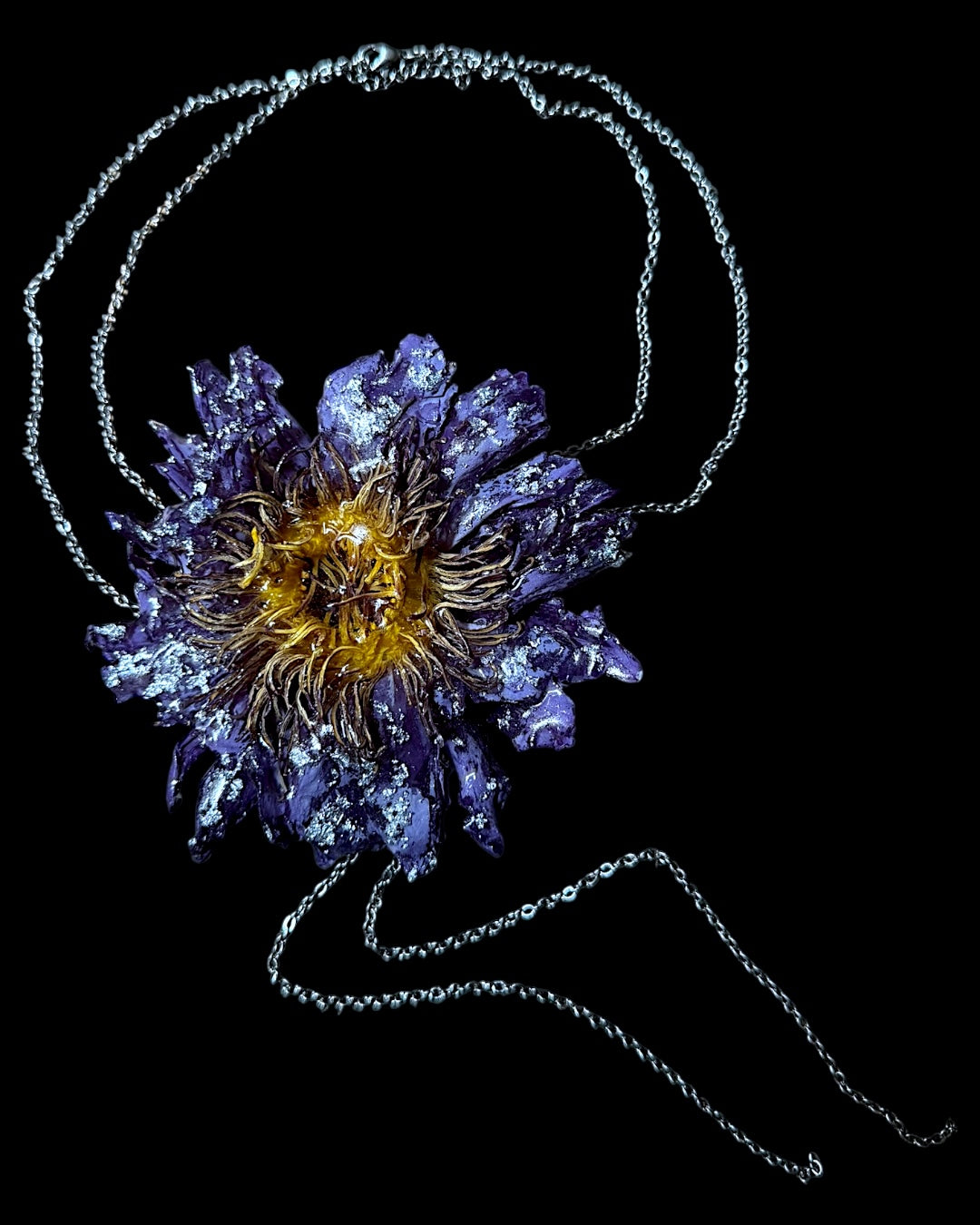 Purple egyptian lotus