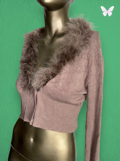 Top gilet brun | S