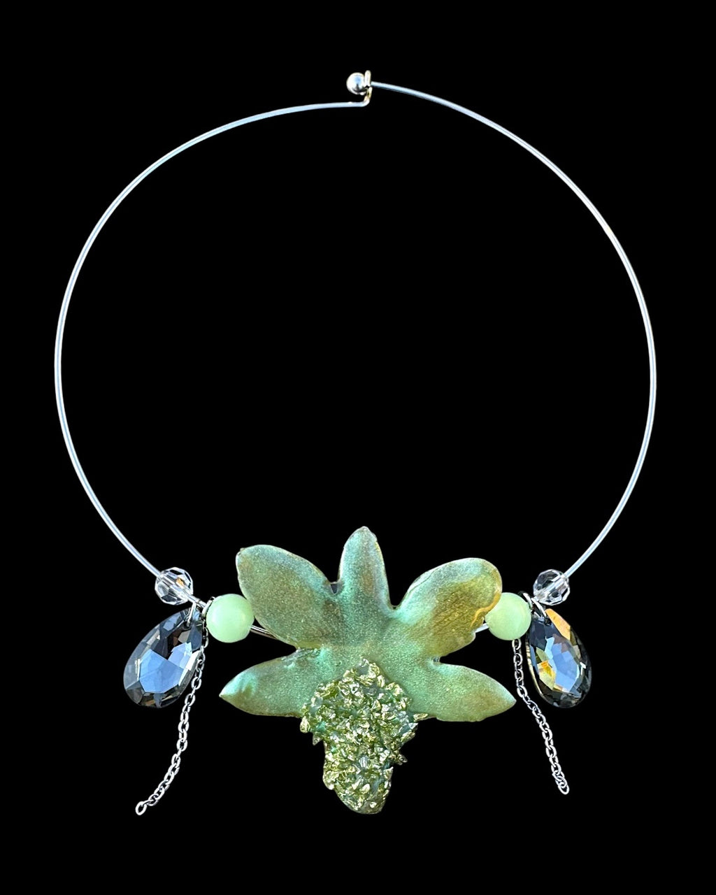 Green cristal orchid