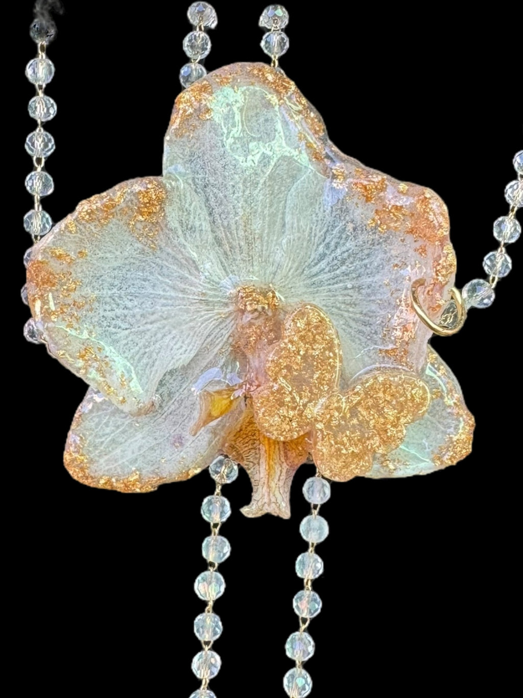 Goldfarbene Orchidee