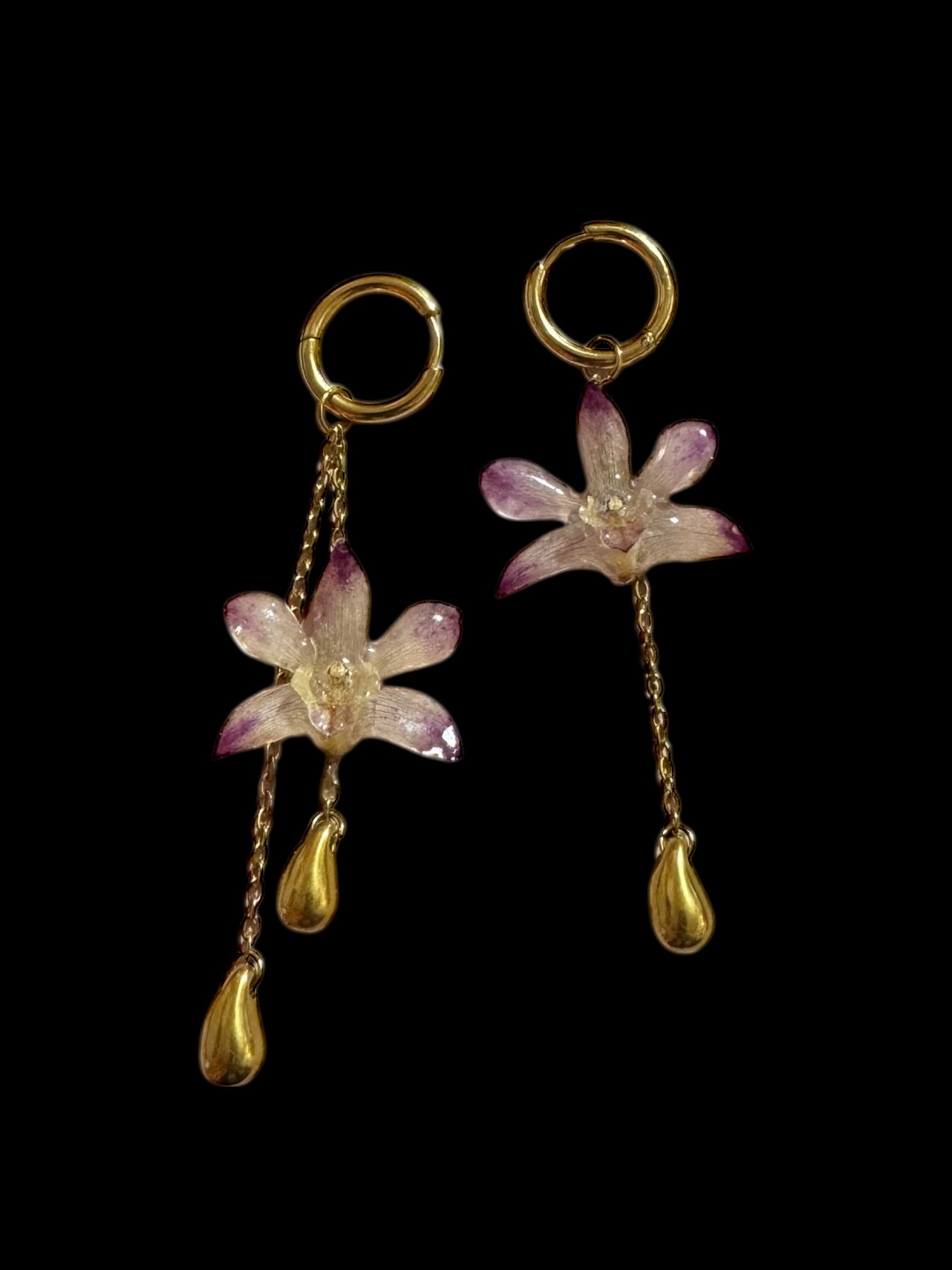 Mini orchids Earrings