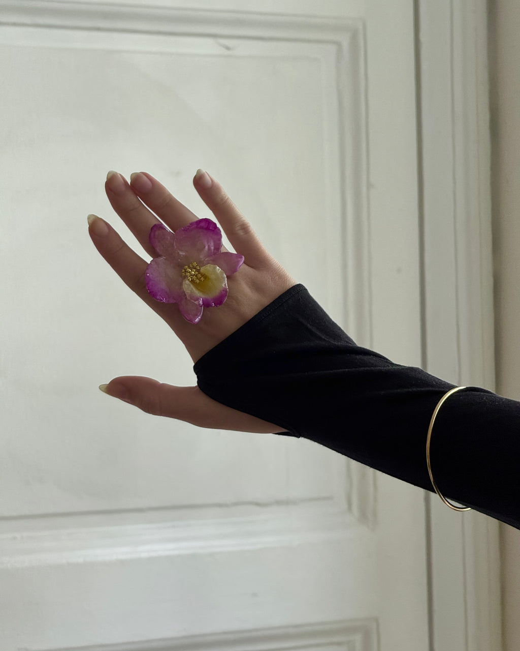 pink dendrobium ring