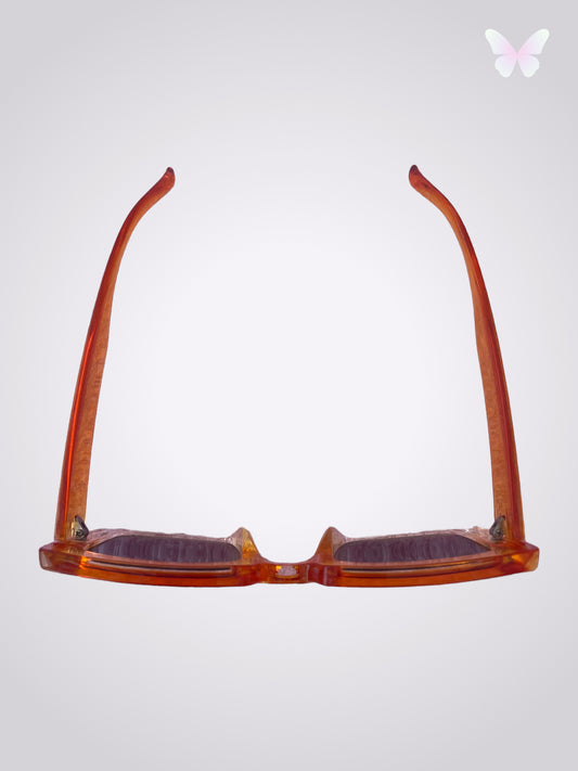 Lunette de soleil orange