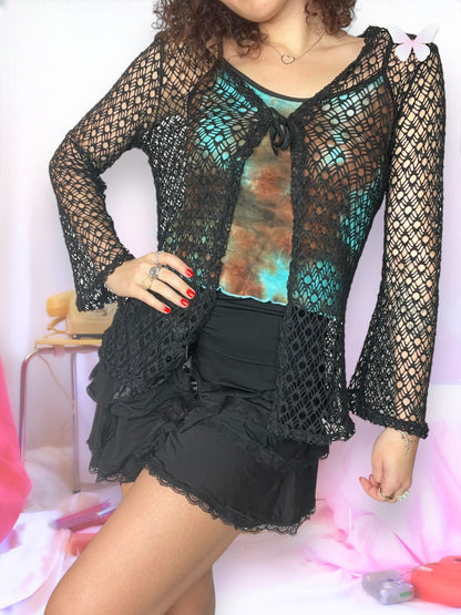 Gilet noir transparent | S