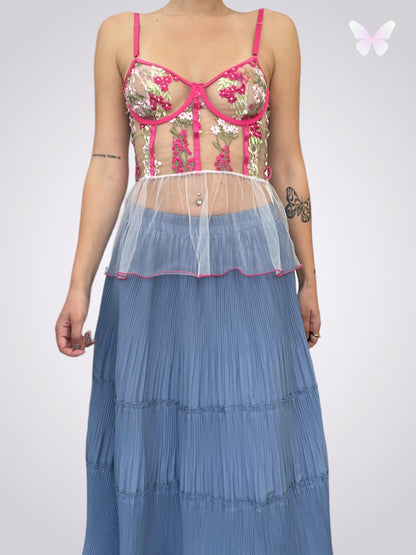 Sheer floral top | S/M