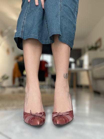 Escarpin rose flot y2k | 38,5