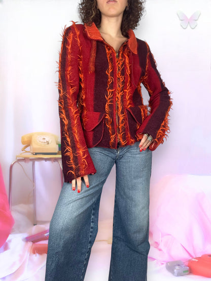 Fire colored jacket | M