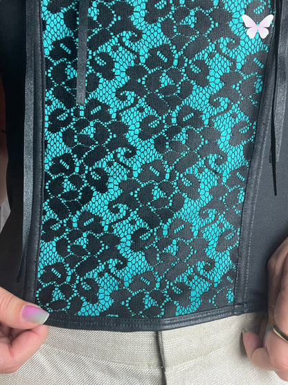 Corset noir et bleu | S