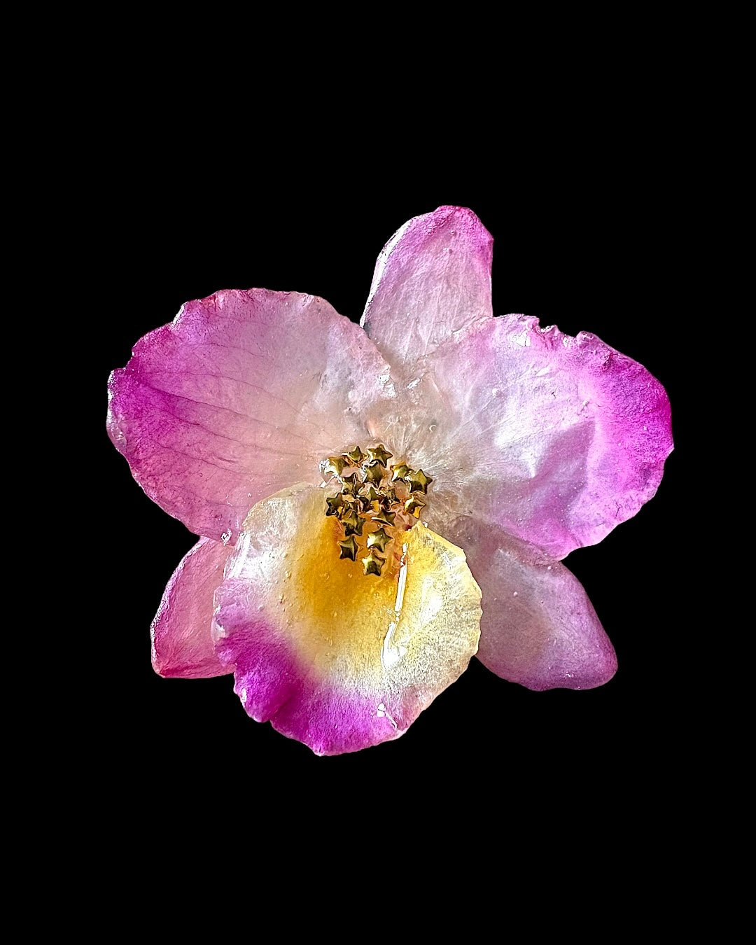 pink dendrobium ring